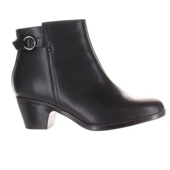 Clarks Womens Emily 2 Belle Black Ankle Boots Size 9.5 M Bootie Slip On Zipper - Picture 1 of 8